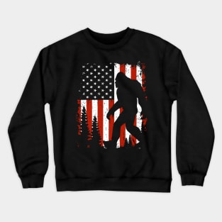 American Flag Bigfoot Crewneck Sweatshirt